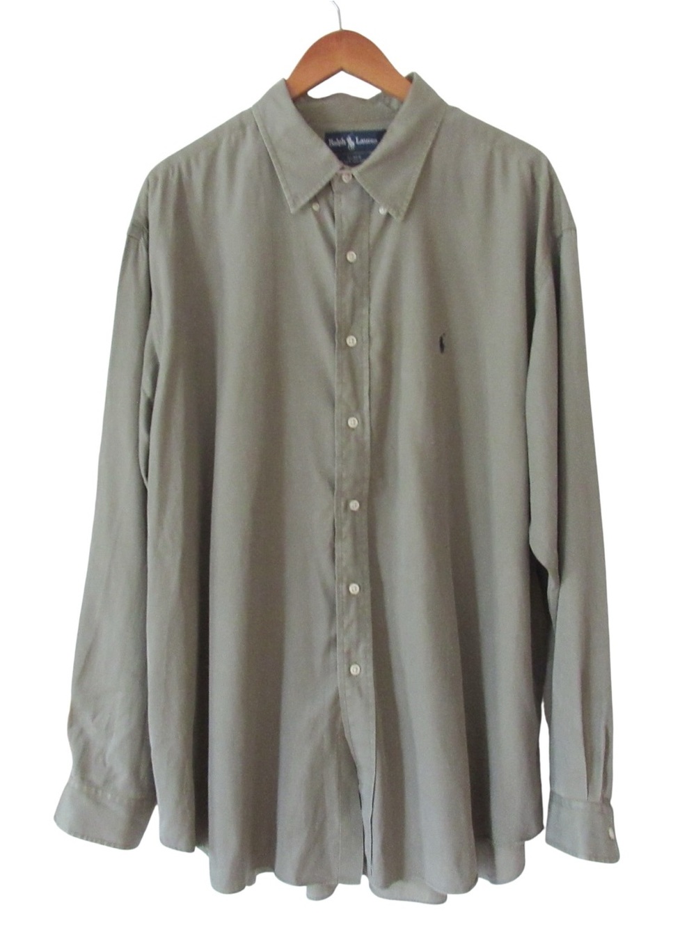 Ralph Lauren Men's Button-Down Dress Shirt - Olive Green
